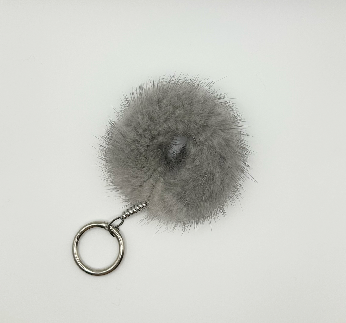all furkeē hair tie with keychain attachment